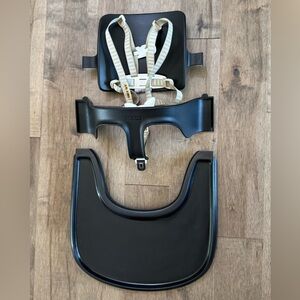 Black Stokke Tripp Trapp Baby Set + Tray